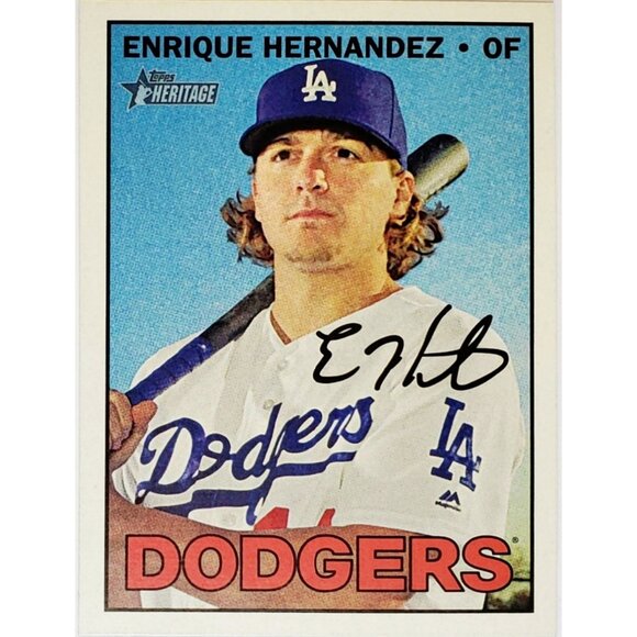 KIKÉ HERNANDEZ SP HIGH NUMBERS 2016 TOPPS HERITAGE #529, DODGERS! - Picture 3 of 3